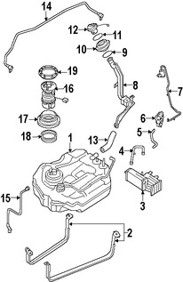 Foto de L�nea de Combustible Original para Mazda 3 2004 2005 2006 Marca MAZDA N�mero de Parte BN8F4251YA