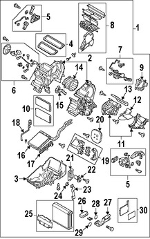 Foto de Conuunto de Motor de Ventilador Original para Mazda 3 2013 Marca MAZDA Nmero de Parte BBP261B10