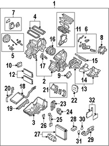 Foto de Actuador de la rejilla de Modo Desempaar Original para Mazda 3 2010 2011 2012 2013 Marca MAZDA Nmero de Parte BBM561A70