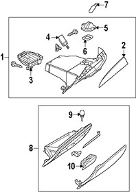 Foto de Guantera Original para Mazda 3 2013 Marca MAZDA N�mero de Parte BCR564160H01