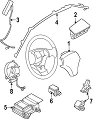 Foto de Mdulo de control del Air Bag Original para Mazda 3 2010 2011 Marca MAZDA Nmero de Parte BCP857K30B