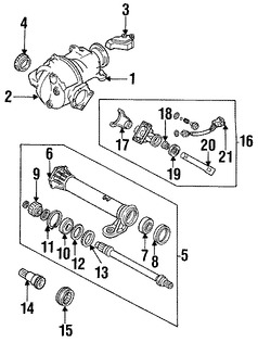 Foto de Rodamiento de Eje Propulsor Original para Mazda MPV Marca MAZDA N�mero de Parte 9960662063