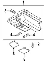 Foto de Lente de luz de mapa Original para Mazda CX-9 Marca MAZDA Nmero de Parte TD1351311A