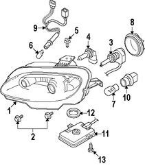 Foto de Portalampara de Faros Laterales Original para Mazda MX-5 Miata 2006 2007 2008 Marca MAZDA N�mero de Parte NE5951155B