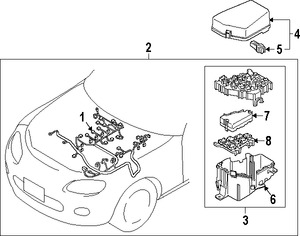 Foto de Caja de Fusibles Original para Mazda MX-5 Miata Marca MAZDA Nmero de Parte NE5166767B