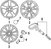 Foto de Ruedas Original para Mazda MX-5 Miata 2008 2009 Marca MAZDA N�mero de Parte 9965407070