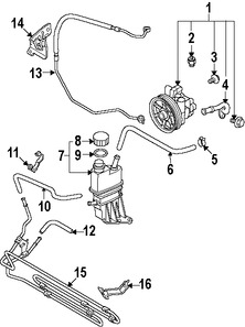 Foto de Bomba de Direccin Asistida Original para Mazda MX-5 Miata Marca MAZDA Remanufacturado Nmero de Parte NE5132650R0D