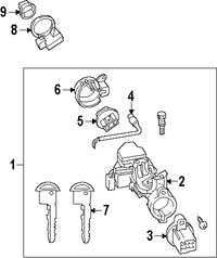 Foto de Conjunto Cilindro de Encendido Original para Mazda MX-5 Miata 2006 2007 2008 2009 2010 Marca MAZDA Nmero de Parte NHY37629X