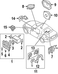 Foto de Perilla de Radio Original para Mazda MX-5 Miata 2006 2007 2008 2009 Marca MAZDA N�mero de Parte NE8566BC1