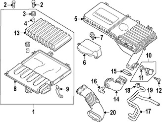 Foto de Aislante de la carcasa del filtro de aire Original para Mazda 2 2011 2012 2013 2014 Marca MAZDA Nmero de Parte ZJ0213349