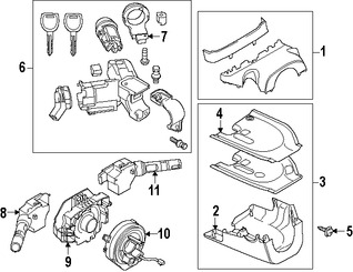 Foto de Carcasa del interruptor de la columna de direccion Original para Mazda 2 2011 2012 2013 2014 Marca MAZDA Nmero de Parte D651661B1