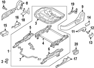 Foto de Bastidor de Asiento Original para Mazda 2 2011 2012 2013 2014 Marca MAZDA N�mero de Parte DF7188163