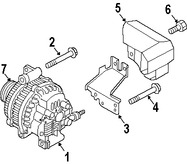 Foto de Tornillo del Alternador Original para Mazda 6 2003 2004 2005 2006 2007 2008 Marca MAZDA Nmero de Parte 9FA0200038