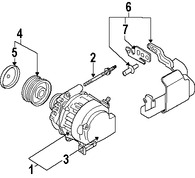 Foto de Polea del Alternador Original para Mazda 6 Mazda 3 Marca MAZDA Nmero de Parte L3M618W11B