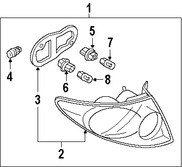 Foto de Conjunto de luz trasera Original para Mazda 6 2006 2007 2008 Marca MAZDA Nmero de Parte GP7B51150