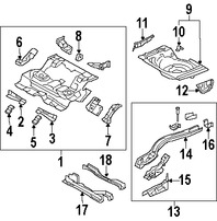 Foto de Travesano Plataforma de Piso Original para Mazda 6 2004 2005 2006 2007 2008 2003 Marca MAZDA N�mero de Parte GK2A5392X