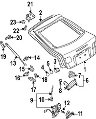 Foto de Puerta Trasera Original para Mazda 6 2004 2005 2006 2007 2008 Marca MAZDA N�mero de Parte GM9A62020A