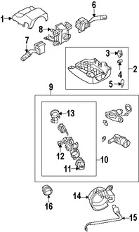 Foto de Interruptor del limpiaparabrisas Original para Mazda RX-8 2009 Mazda 6 2008 Marca MAZDA N�mero de Parte GR6A66128