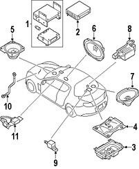 Foto de Altavoz Original para Mazda Marca MAZDA N�mero de Parte GJ6A66960