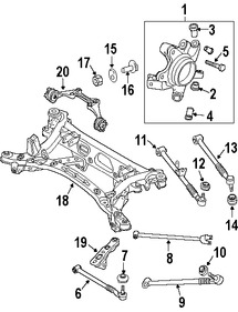 Foto de Buje del Muon de Suspensin Original para Mazda RX-8 Marca MAZDA Nmero de Parte F15128430