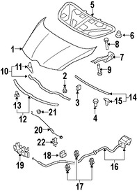 Foto de Cable Abre Capo Original para Mazda CX-7 2007 2008 2009 2010 2011 2012 Marca MAZDA N�mero de Parte EG2156720D