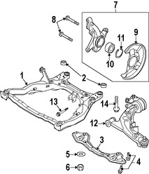 Foto de Soporte / Compacto del motor Original para Mazda CX-7 2007 2008 2009 Marca MAZDA N�mero de Parte EG213480XD