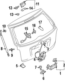 Foto de Manilla Puerta Trasera Original para Mazda CX-7 2007 2008 2009 2010 2011 Marca MAZDA N�mero de Parte GJ6A568C0N