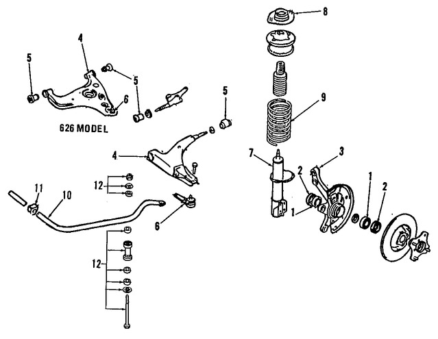 Foto de Rodaje de Rueda Original para Mazda 626 Mazda MX-6 Marca MAZDA N�mero de Parte H26626151MV