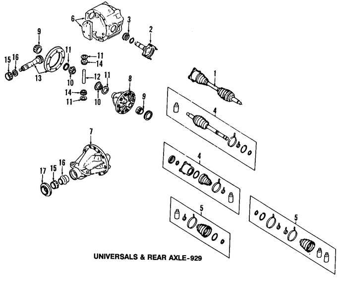 Foto de Rodamiento Pin de Diferencial Original para Mazda Marca MAZDA Nmero de Parte 060427220