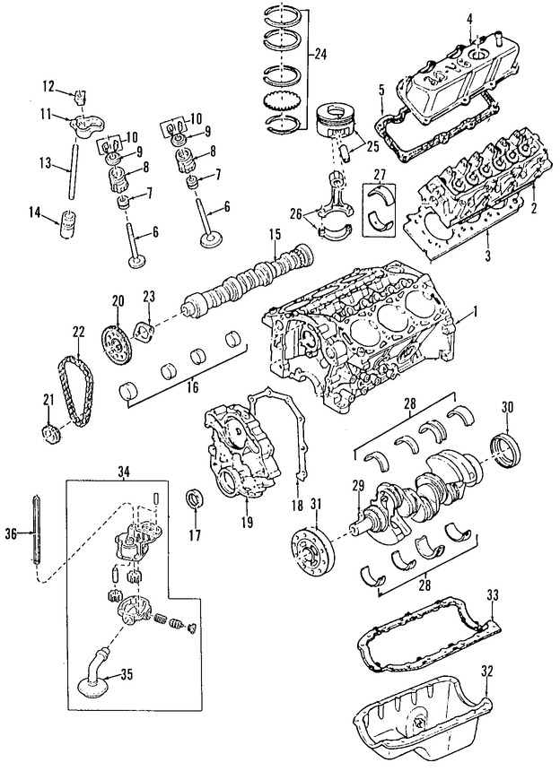 Foto de Arbol de Levas Original para Mazda B3000 2004 2005 2006 2007 Marca MAZDA N�mero de Parte 1F7112420A