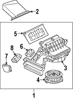 Foto de Conuunto de Motor de Ventilador Original para Mitsubishi Eclipse Mitsubishi Endeavor Mitsubishi Galant Marca Mitsubishi N�mero de Parte 7801A115