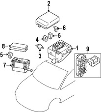 Foto de Caja de Fusibles Original para Mitsubishi Eclipse 2007 2008 Marca Mitsubishi Nmero de Parte 8522B224