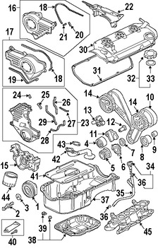 Foto de Empacadura de Cubierta de V�lvula Original para Mitsubishi Eclipse Mitsubishi Galant Marca Mitsubishi N�mero de Parte MN137773