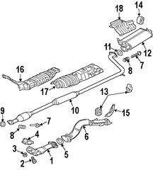 Foto de Tubo de Escape Original para Mitsubishi Eclipse 2006 2007 2008 2009 Marca Mitsubishi Nmero de Parte MN153174