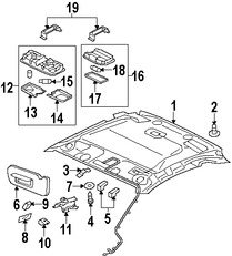 Foto de Lente de luz de mapa Original para Mitsubishi Eclipse Marca Mitsubishi N�mero de Parte MN140645
