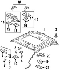 Foto de Luz de mapa Original para Mitsubishi Eclipse Marca Mitsubishi Nmero de Parte MR951270HB