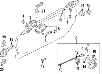 Foto de Varilla de Operaci Original para Mitsubishi Eclipse Marca Mitsubishi N�mero de Parte 5715A191