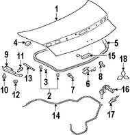 Foto de Manilla Puerta Trasera Original para Mitsubishi Eclipse Marca Mitsubishi N�mero de Parte MN165633