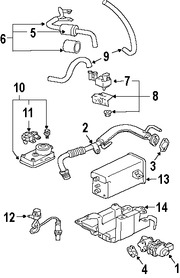 Foto de Manguera de retroalimentacin de presin EGR Original para Mitsubishi Galant Mitsubishi Eclipse Marca Mitsubishi Nmero de Parte 1582A192