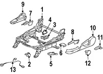 Foto de Cubierta de Riel de Asiento Original para Mitsubishi Galant Mitsubishi Endeavor Marca Mitsubishi Nmero de Parte MR595765XA