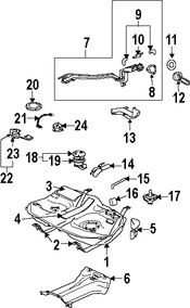 Foto de Tanque de Combustible Original para Mitsubishi Galant Mitsubishi Eclipse Marca Mitsubishi N�mero de Parte 1700A790