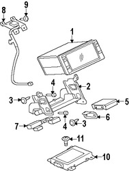 Foto de Soporte de Modulo de Control de GPS Original para Mitsubishi Outlander Mitsubishi Outlander Sport Marca Mitsubishi Nmero de Parte 8750A119