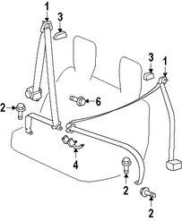 Foto de Receptaculo del Cinturon de Seguridad Original para Mitsubishi Outlander Marca Mitsubishi Nmero de Parte 7000B178