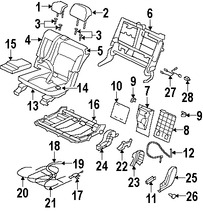 Foto de Bastidor de Asiento Original para Mitsubishi Outlander Marca Mitsubishi Nmero de Parte 6912A309