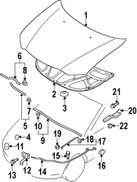 Foto de Sello del capo Original para Mitsubishi Outlander 2010 2011 2012 2013 Marca Mitsubishi Nmero de Parte 5902A082