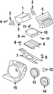 Foto de Interfaz de Mdulo de Radio Original para Mitsubishi Outlander 2010 2011 2012 2013 Marca Mitsubishi Nmero de Parte 8002A854XA