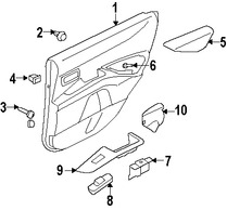 Foto de Apoyabrazos Original para Mitsubishi Outlander 2010 2011 2012 2013 Marca Mitsubishi Nmero de Parte 7222A611YA