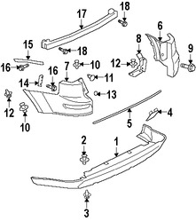 Foto de Extensin del parachoques Original para Mitsubishi Outlander 2010 2011 2012 2013 Marca Mitsubishi Nmero de Parte 6410B752