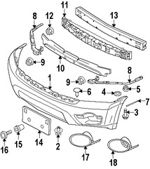 Foto de Cubierta del parachoques Original para Mitsubishi Endeavor 2006 2007 2008 2010 2011 Marca Mitsubishi Nmero de Parte 6400B275