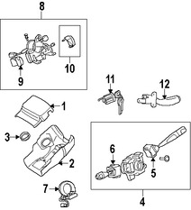 Foto de Interruptor Control de Crucero Original para Mitsubishi Endeavor Mitsubishi Galant Mitsubishi Eclipse Marca Mitsubishi Nmero de Parte MR537964